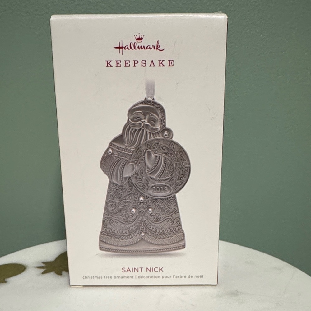 Hallmark Keepsake Silver Saint Nick Ornament